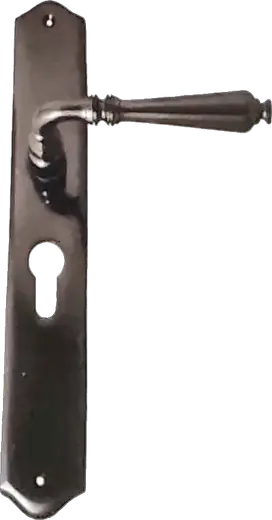 Lever lock Euro, item SE-1018, in black satin chrome