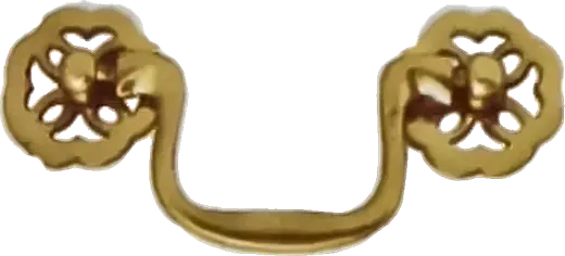 Drop handle, item SE-6011, in antique brass