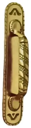 Pull handle with plate, item SE-10005, patina