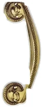 Bow handle Georgian, item SE-10016, brass polished lacquered