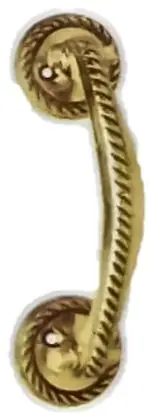 Bow handle Georgian, item SE-10017, brass polished lacquered