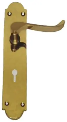 Lever lock Victorian, item SE-1005, brass polished lacquered