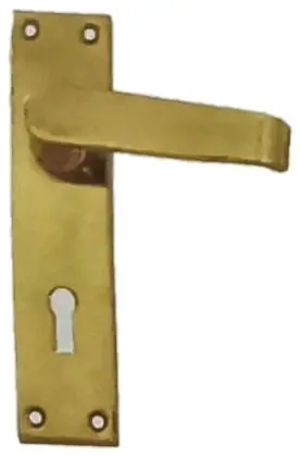 Lever handle, item SE-1008, brass polished lacquered