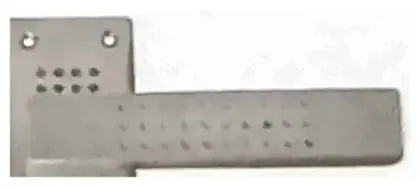 Lever lock Euro, item SE-1015, satin chrome plated