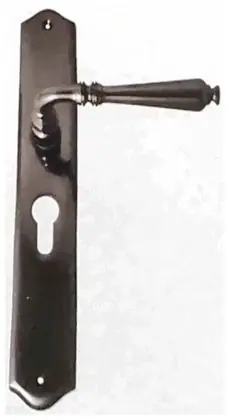 Lever lock Euro, item SE-1018, black satin chrome