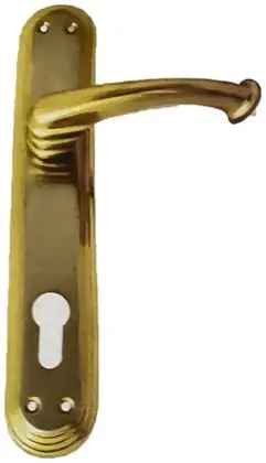 Lever lock Euro, item SE-1021, s/gold