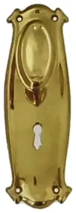 Knob lock, item SE-1027, brass polished lacquered