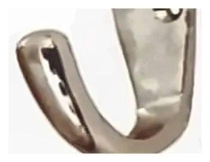 Single hook, item SE-11021, chrome plated
