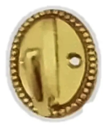Single hook, item SE-11025, brass polished lacquered