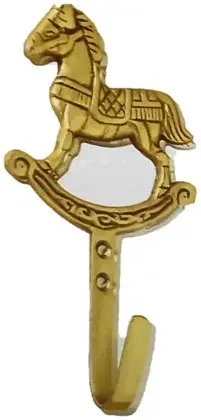 Curtain hook, item SE-11036, brass polished lacquered