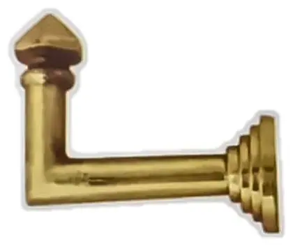 Curtain hook, item SE-11039, brass polished lacquered