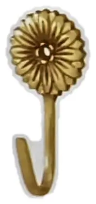 Curtain hook, item SE-11042, brass polished lacquered