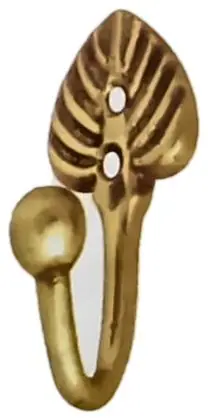Curtain hook, item SE-11045, brass polished lacquered
