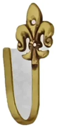 Curtain hook, item SE-11047, brass polished lacquered