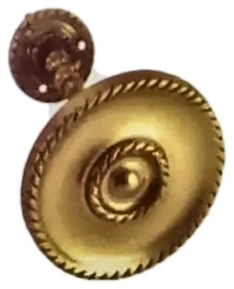 Curtain hold back, item SE-11049, brass polished lacquered