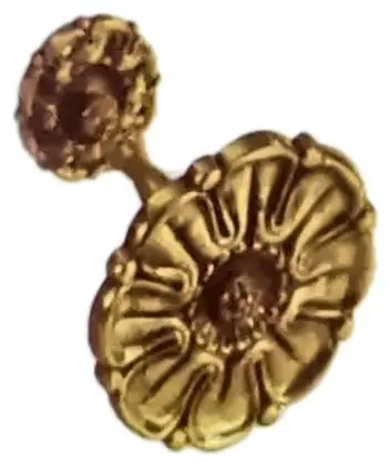 Curtain hold back, item SE-11050, brass polished lacquered