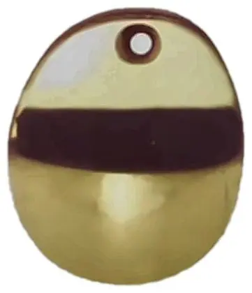 Door stopper floor mount, item SE-13006, brass polished lacquered