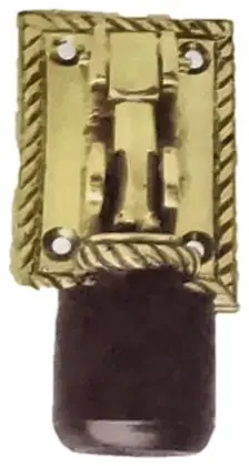 Door stopper, item SE-13007, brass polished lacquered