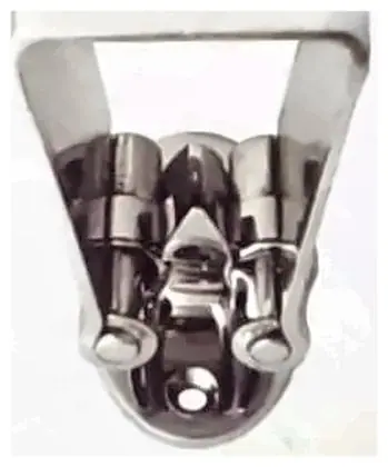 Door stopper spring action, item SE-13011, chrome plated