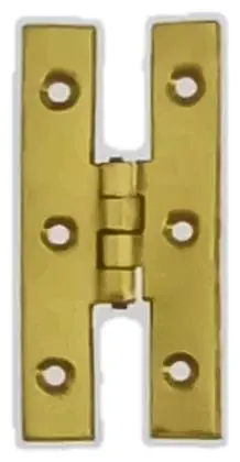 H hinge, item SE-15002, brass polished lacquered