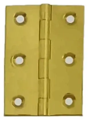 Butt hinge, item SE-15004, brass polished lacquered