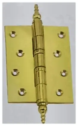 Butt bearing hinge, item SE-15006, brass polished lacquered
