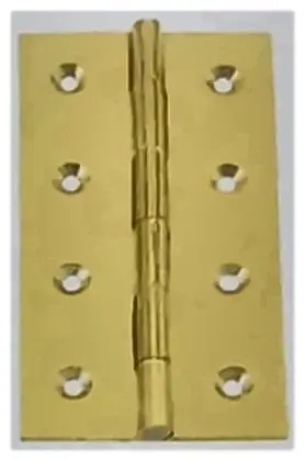 Butt hinge, item SE-15008, brass polished lacquered