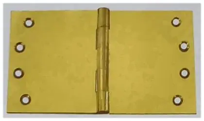 Butt hinge, item SE-15010, brass polished lacquered