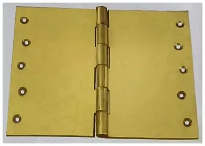 Butt hinge, item SE-15011, brass polished lacquered