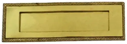 Letter plate Georgian, item SE-16005, brass polished lacquered