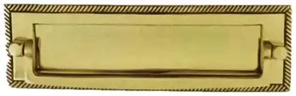 Postal knocker Georgian, item SE-16006, brass polished lacquered
