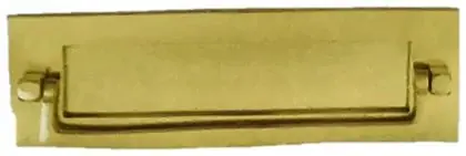 Postal knocker Victorian, item SE-16007, brass polished lacquered