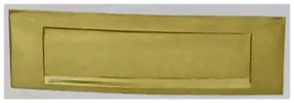 Letter plate Gravity, item SE-16008, brass polished lacquered