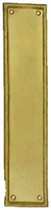 Finger plate Victorian, item SE-17006, brass polished lacquered