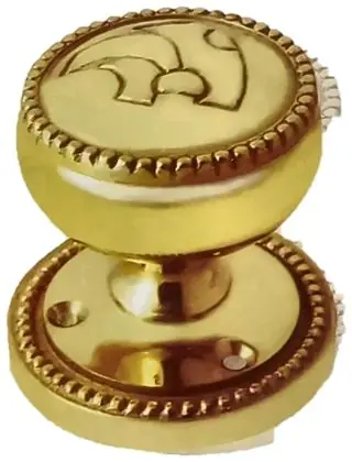 Knob, item SE-18001, brass polished lacquered
