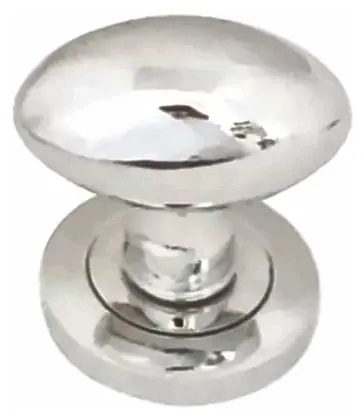Milled edged mortice knob centre door knobs, item SE-18003, chrome plated