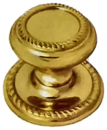 Centre door knob Georgian, item SE-18010, brass polished lacquered