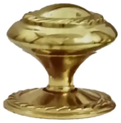 Georgian knob, item SE-18017, brass polished lacquered