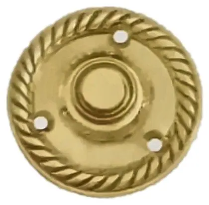 Bell push, item SE-19002, brass polished lacquered