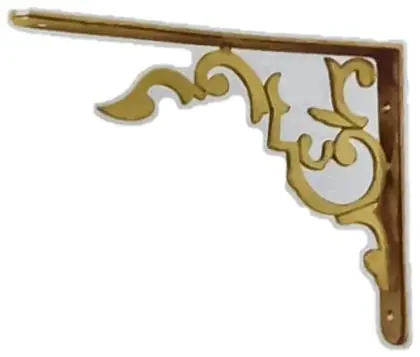Cormer bracket, item SE-19008, brass polished lacquered