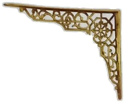 Cormer bracket, item SE-19009, brass polished lacquered