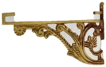 Corner bracket, item SE-19010, brass polished lacquered