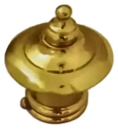 Brass finial, item SE-20002, brass polished lacquered