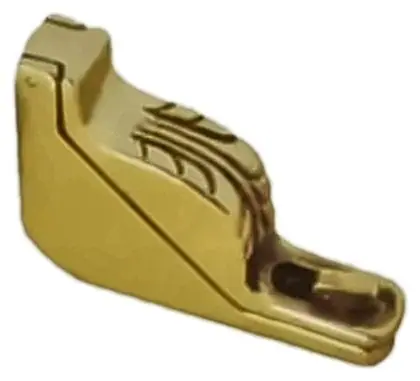Stair rod bracket, item SE-20006, brass polished lacquered