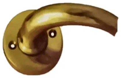 Lever on rose, item SE-2007, brass polished lacquered