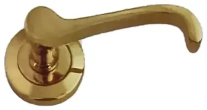 Lever on rose, item SE-2019, gold polished lacquered