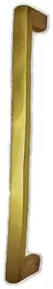 Entrance door handle, item SE-22002, brass polished lacquered