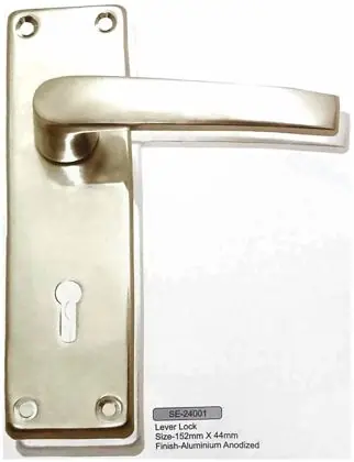 Lever lock, item SE-24001, aluminium anodized