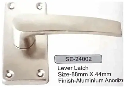 Lever latch, item SE-24002, aluminium anodized
