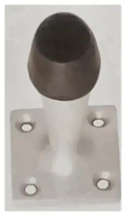 Door stopper skirt mount anodized, item SE-24014, aluminium anodized